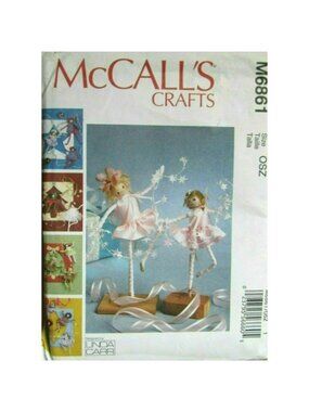 Sewing Pattern McCalls M6861 Crafts PIXIE DECORATIONS Uncut Designer Linda Carr